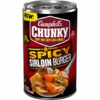 Campbell's Chunky Soup, Spicy Sirloin Burger Soup, 18.8 Ounce Can (Pack of 8)