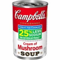 Campbell's Low Sodium Condensed Cream of Mushroom Soup 10.5oz (Pack of 24)