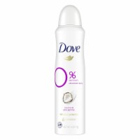 Dove 0 percent Aluminum Deodorant Spray For 48 Hour Protection Coconut (Pack of 6)