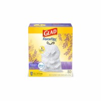 OdorShield Tall Kitchen Drawstring Bags, Lavender Breeze, 13 Gal, White, 80/Box (Pack of 4)