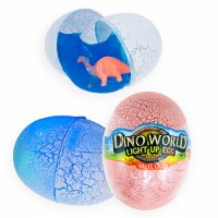 Light Up Hatching Egg 4”- Surprise Hidden Dinosaur with Glow Putty (Pack of 24)