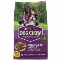 Purina Dog Chow Complete Adult Dry Dog Food Kibble with Lamb Flavor (Pack of 10)
