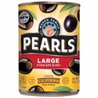 Pearls Large Pitted Ripe Black Olives (Pack of 32)