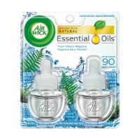 Air Wick Scented Oil 2 Refills, Fresh Waters, (2X0.67oz), Air Freshener (Pack of 32) Perspective: Main