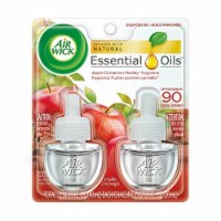 Air Wick Scented Oil 2 Refills, Apple Cinnamon Medley, (2X0.67oz), Air Freshener (Pack of 3)