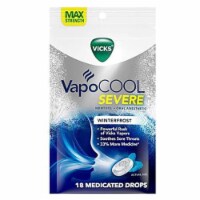 Vicks VapoCOOL Severe Medicated Drops, Winterfrost (Pack of 3)
