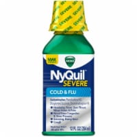 Vicks NyQuil Severe Cold & Flu Nighttime Relief Liquid (Pack of 3)