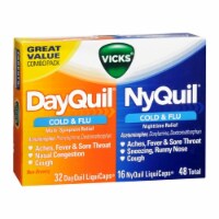 Vicks DayQuil/NyQuil, Cold & Flu Relief LiquiCaps (Pack of 3)