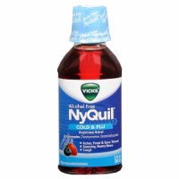 Vicks Nyquil, Cold & Flu Nighttime Relief, Soothing Berry (Pack of 6)