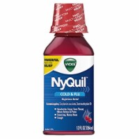 Vicks NyQuil Cough Cold and Flu Nighttime Relief (Pack of 48)
