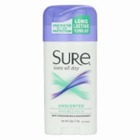 Sure Invisible Solid Anti-Perspirant & Deodorant, Unscented - 2.6 oz (Pack of 4)