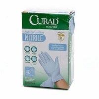Curad Nitrile Disposable Exam Gloves OSFM (Pack of 18) Perspective: Main