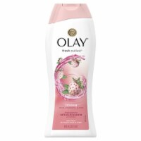 Olay Fresh Outlast Body Wash, White Strawberry & Mint (Pack of 32)