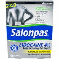 Salonpas Lidocaine Pain Relieving Gel Patch (Pack of 32)