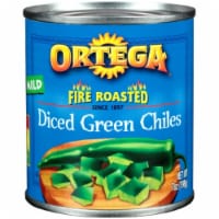 Ortega Fire Roasted Diced Green Chiles (Pack of 16)