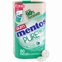 Mentos Pure Fresh Sugar-Free Chewing Gum with Xylitol Spearmint (Pack of 24) Perspective: Main