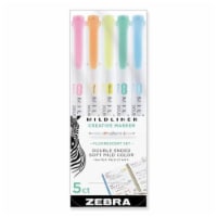 Zebra Pen Mildliner 5-Pack Fluorescent, Multicolors (Pack of 4) Perspective: Main