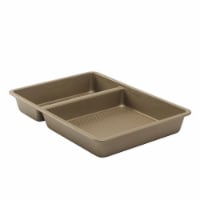 GoodCook Best Bake Nonstick Textured Carbon Steel Divided Oblong Pan (Pack of 12) Perspective: Main