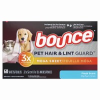 Bounce PET Hair & Lint Guard Mega Dryer Sheets (Pack of 96) Perspective: Main