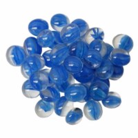 Chessex Manufacturing CHX01160 GlassStonesTube - Dark Blue, Board Catseye Gaming Stone - 40 P