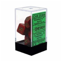 Chessex 7 Set Polyhedral Dice Strawberry CHX25304