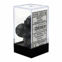 Chessex 7 Set Polyhedral Dice Ninja CHX25318