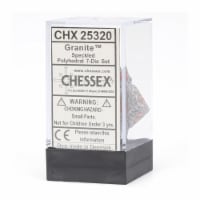 Chessex 7 Set Polyhedral Dice Granite CHX25320
