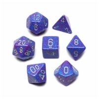 Chessex 7 Set Polyhedral Dice Silver Tetra CHX25347