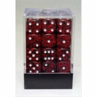 Chessex Manufacturing 25944 Silver Volcano Speckled - 6 Sided 12 mm Dice Set Of 36