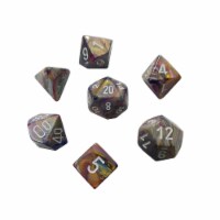 Chessex 7 Count Festive Carousel White Dice CHX27440