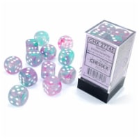 Chessex 7 Set Polyhedral Dice Nebula Wisteria White D6 Luminary CHX27745