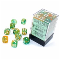 Chessex 12mm D6 Set Dice 36 Count Nebula Spring White Luminary CHX 27955
