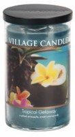 Village Candle Tropical Getaway Candle - Teal Perspective: Main