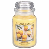 Village Candle Fresh Lemon Scented Jar Candle Perspective: Main