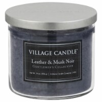 Village Candle® Gentlemen's Collection Leather & Musk Noir Candle Perspective: Main