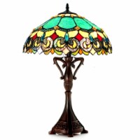 CHLOE Aubrey Victorian 2 Light Antique Dark Bronze Table Lamp 18 Shade