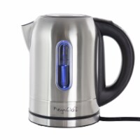 MegaChef 1.7Lt. Stainless Steel Electric Tea Kettle With 5 Preset Temps Perspective: Main