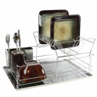 Megachef DR-209 15.5 in. Stainless Iron Shelf Dish Rack