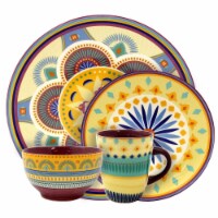 Elama ELM-PUESTA-DE-SOL-16 Puesta De Sol 16 Piece Service for 4 Stoneware Dinnerware Set