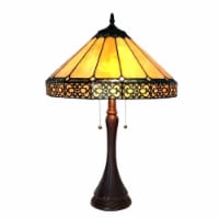 ELEANOR Tiffany-style 2 Light Mission Table Lamp 16 Shade
