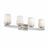 Chloe Lighting CH2R003BN31-BL4 Olivia Contemporary 4 Light Brushed Nickel Bath Vanity Light E