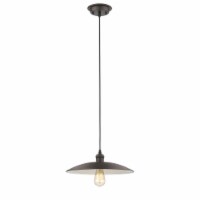 IRONCLAD 14 Wide Industrial-style 1 Light Rubbed Bronze Ceiling Mini Pendant