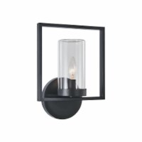 CHLOE Daniel 1 Light Textured Black Outdoor/Indoor Wall Sconce 13  Tall