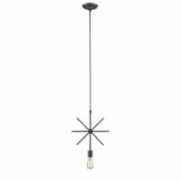 IRONCLAD Industrial-style 1 Light Rubbed Bronze Ceiling Mini Pendant 13 Wide