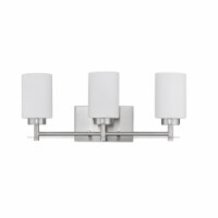 Chloe Lighting CH2S002BN21-BL3 Nevaeh Transitional 3 Light Brushed Nickel Bath & Vanity Light