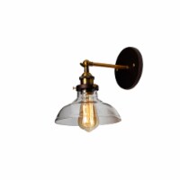 Lighting BRAXTON Industrial 1 Light Oil Rubbed Bronze Wall Sconce 8  Wide