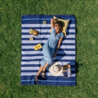 Cgear -patented Sand Multi Use Outdoor Camping Mat Navy Stripe