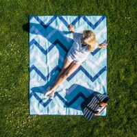 Cgear-patented Sand Multi Use Outdoor Camping Mat Blue (l) 78.74 X 78.74 X 1 Inches