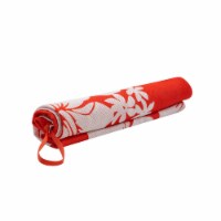 Sand-free Beach Towel Orange Hibiscus