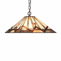 Lighting MANTON Mission 2 Light Blackish Bronze Ceiling Pendant 16 Wide